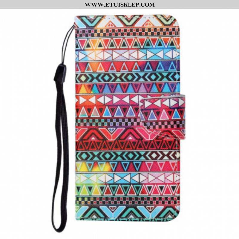 Etui Folio do Samsung Galaxy M12 / A12 Patchwork Ze Smyczą